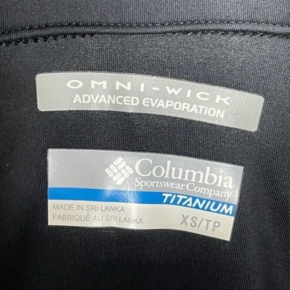 Columbia Titanium Black Omni-Wick Windefend 1/2 Zip Running Athletic Shirt XS - Picture 8 of 8